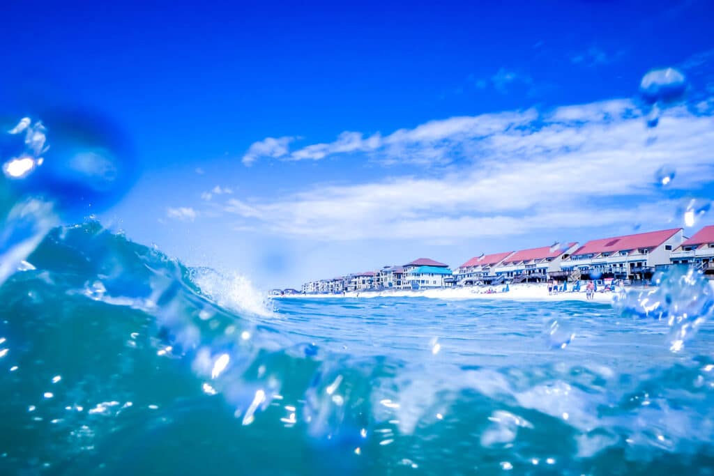 White sand beaches show Destin, Florida is a great opportunity for rental property investors. 