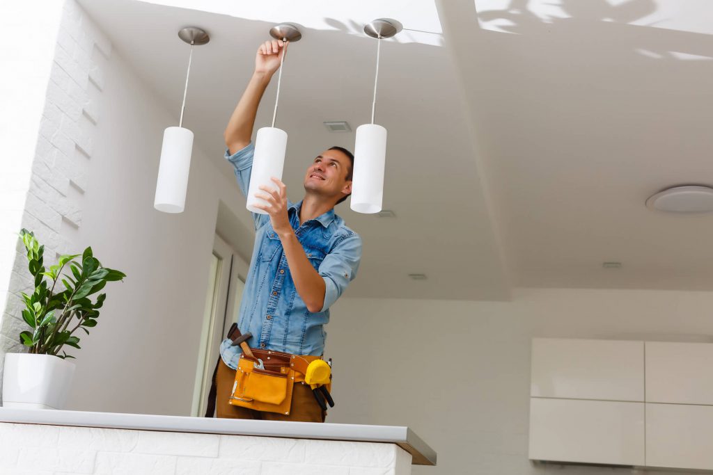 fort walton beach rental property owner repairing lights